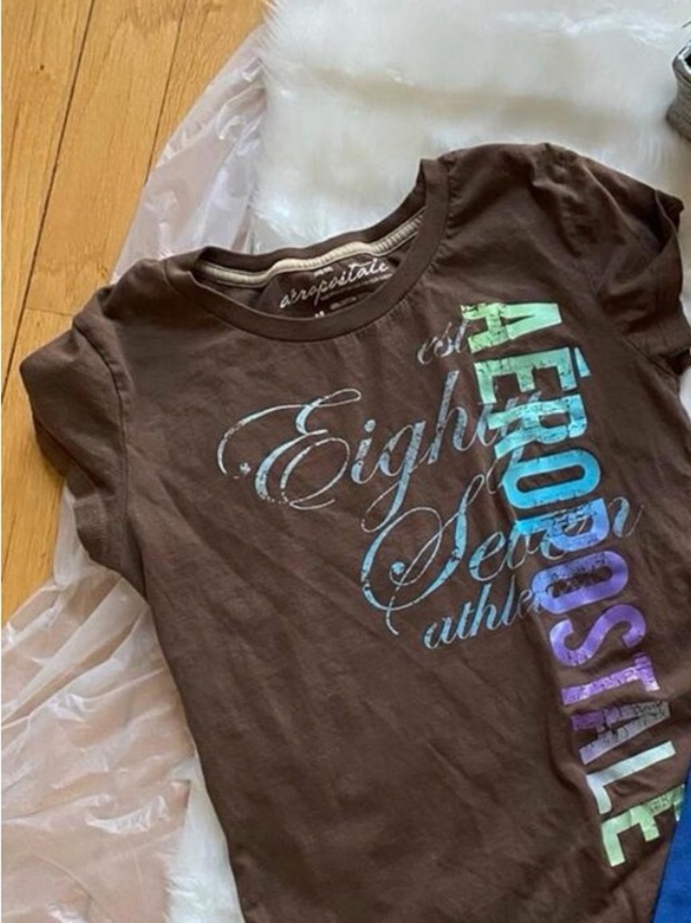 Aeropostale Brown Graphic Tee